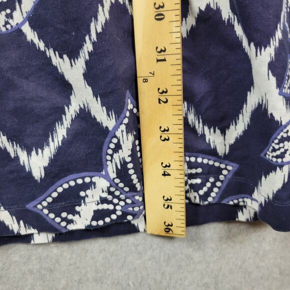 Dreams & Co Blue Floral Hawaiian Sleeveless Nightgown Women's Plus 2X - Picture 8 of 10